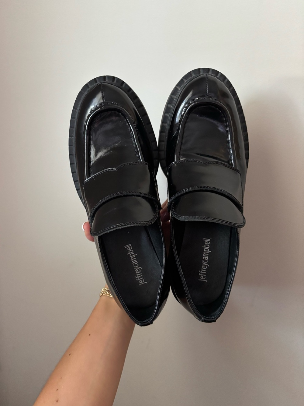 Jeffrey Campbell Black Patent Loafers
